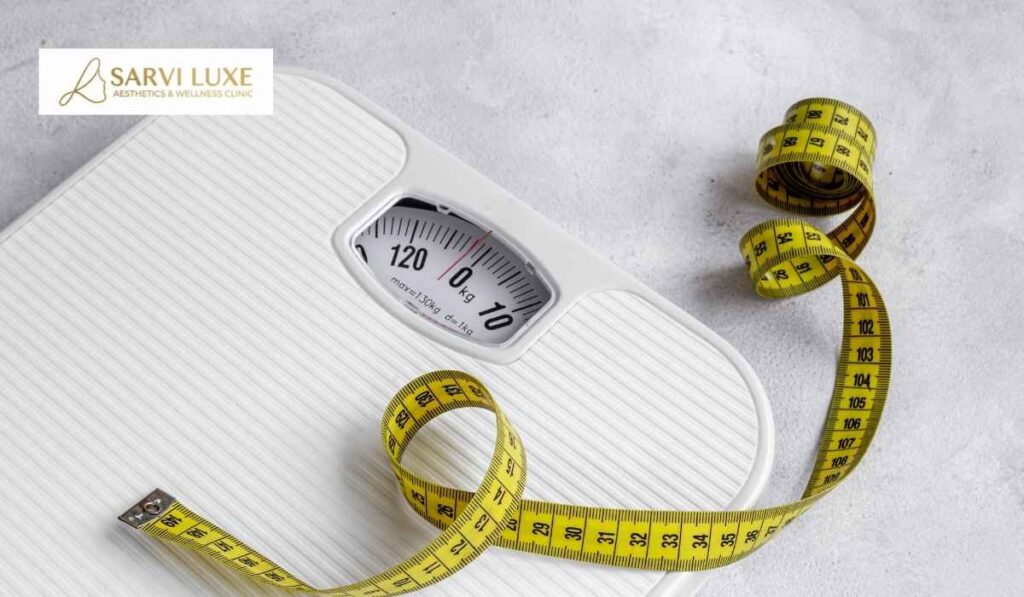 Diagram showing how body type affects fat distribution patterns